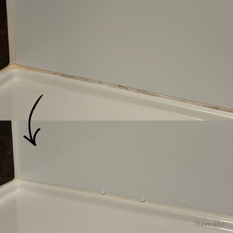 お風呂のゴムパッキンのカビ取り