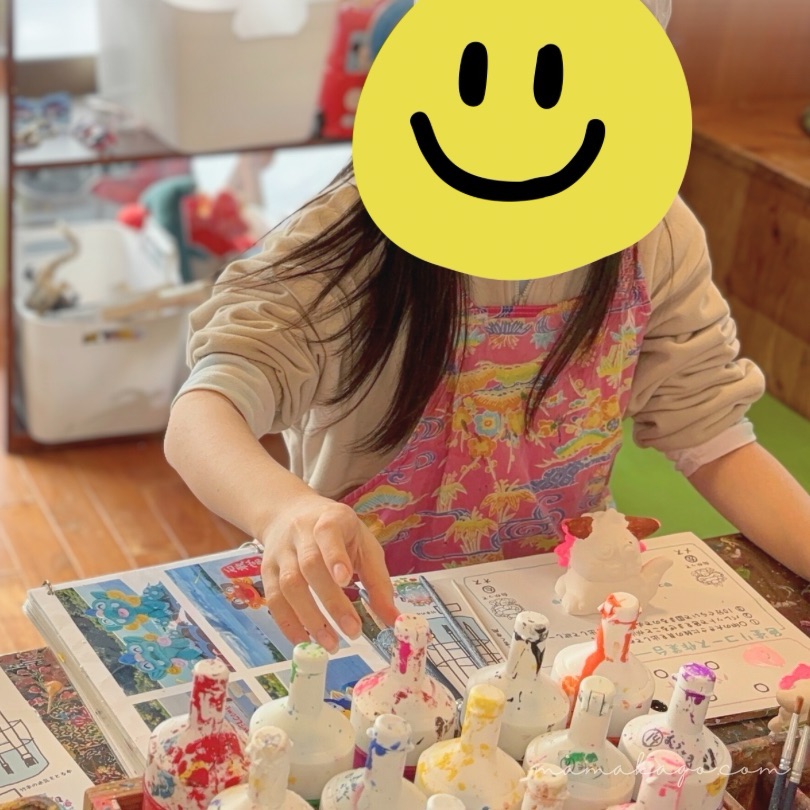 シーサー絵付け体験