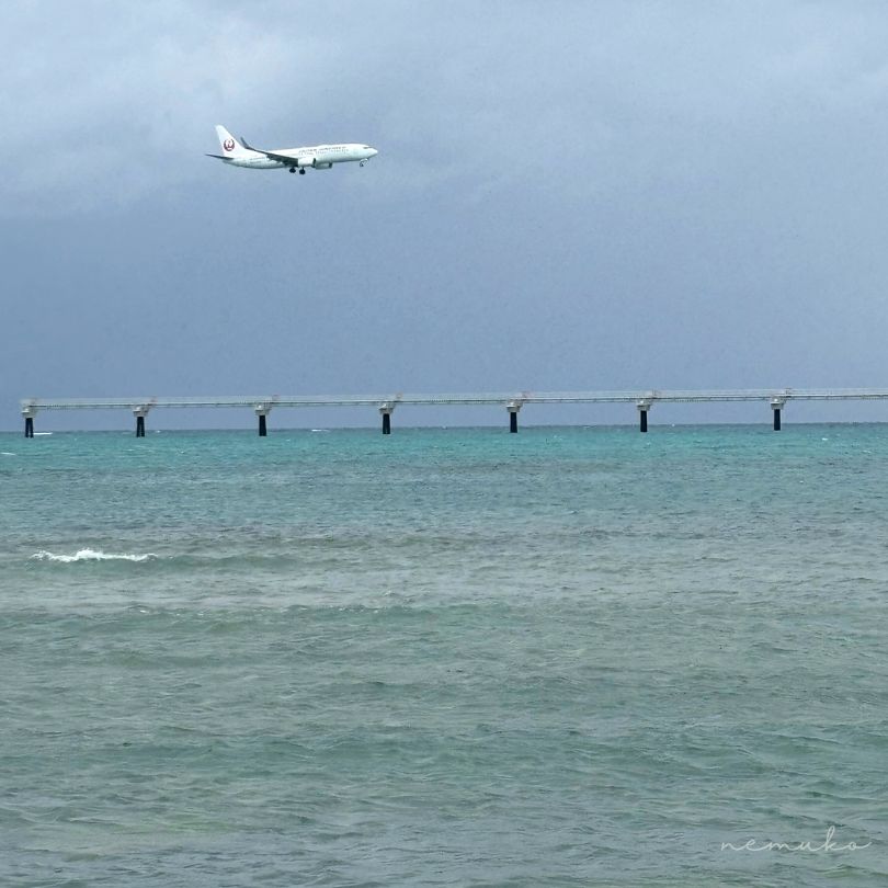 瀬長島で見た飛行機