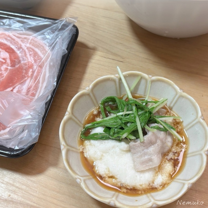 TAKUNABE麓山高原豚とろろ生姜しゃぶしゃぶ鍋セット美味しかった!