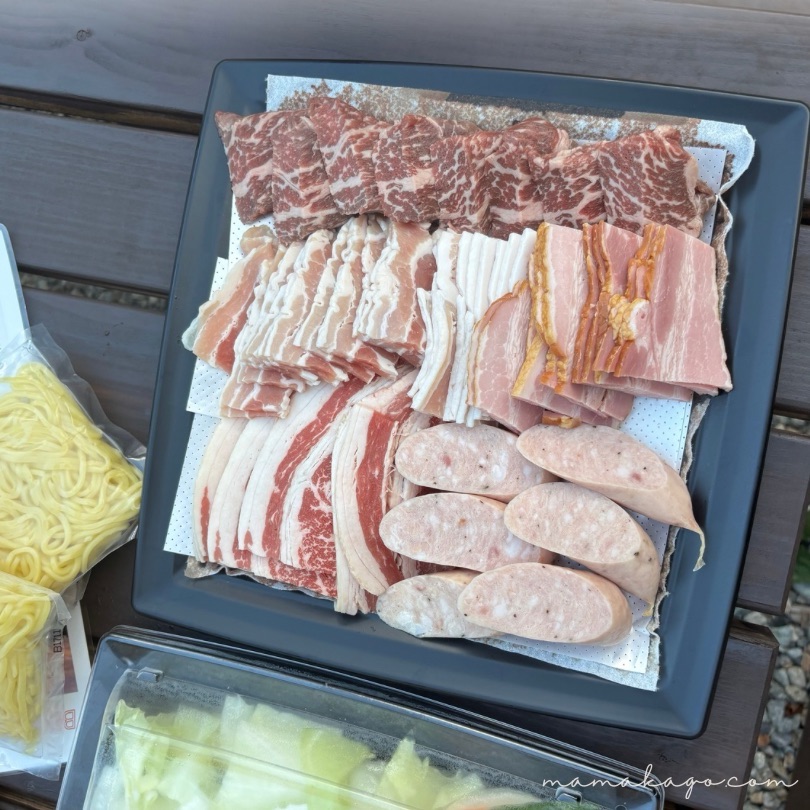 こどもスイートルーム夕食のBBQ